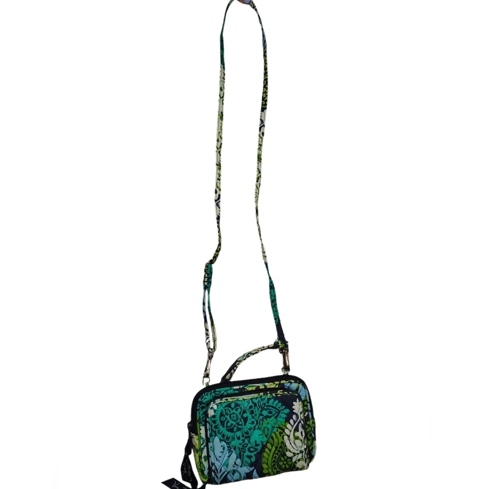 Vera Bradley Caribbean Sea Crossbody Wallet Wristlet - Picture 3 of 11